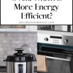 Graphic for Pinterest of Instant Pot vs Oven: Which is More Energy Efficient?.