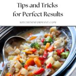 Graphic for Pinterest of The Ultimate Guide to Slow Cooking: Tips and Tricks for Perfect Results Every Time.