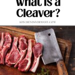 Graphic for Pinterest of Knife Series What is a Cleaver.