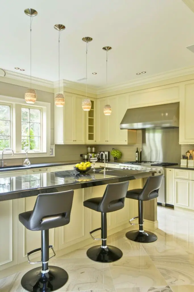 Cream and Charcoal Gray Kitchens - Kitchen Informant