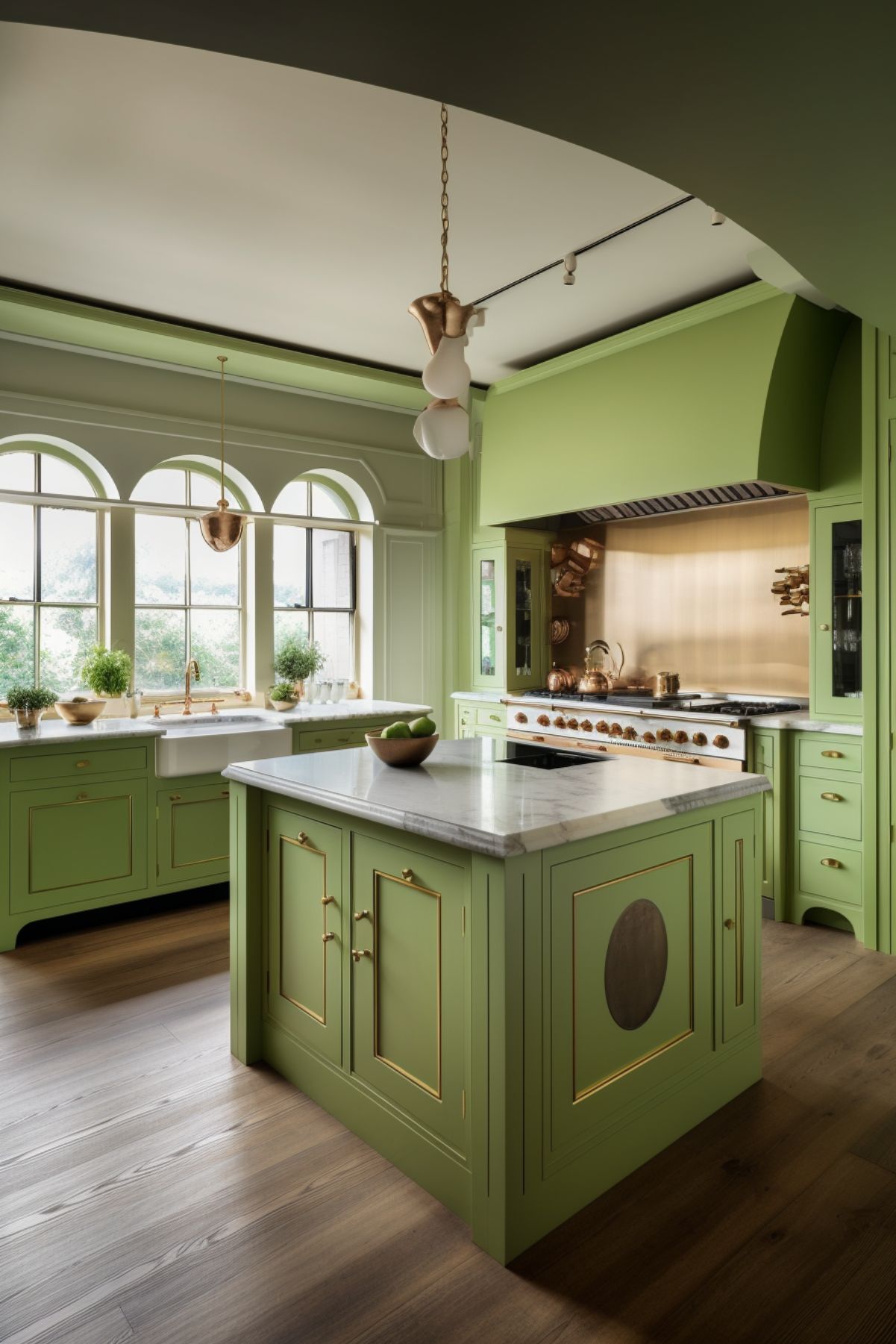 Avocado Green Kitchen