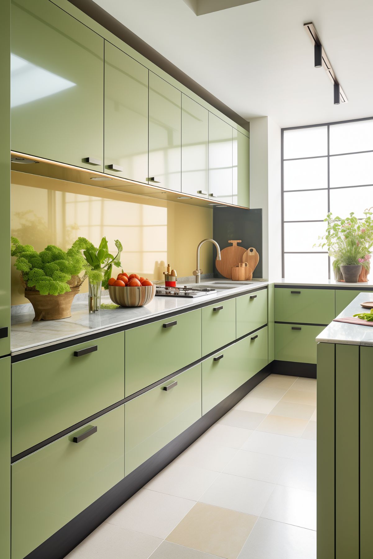 Avocado Green Kitchen