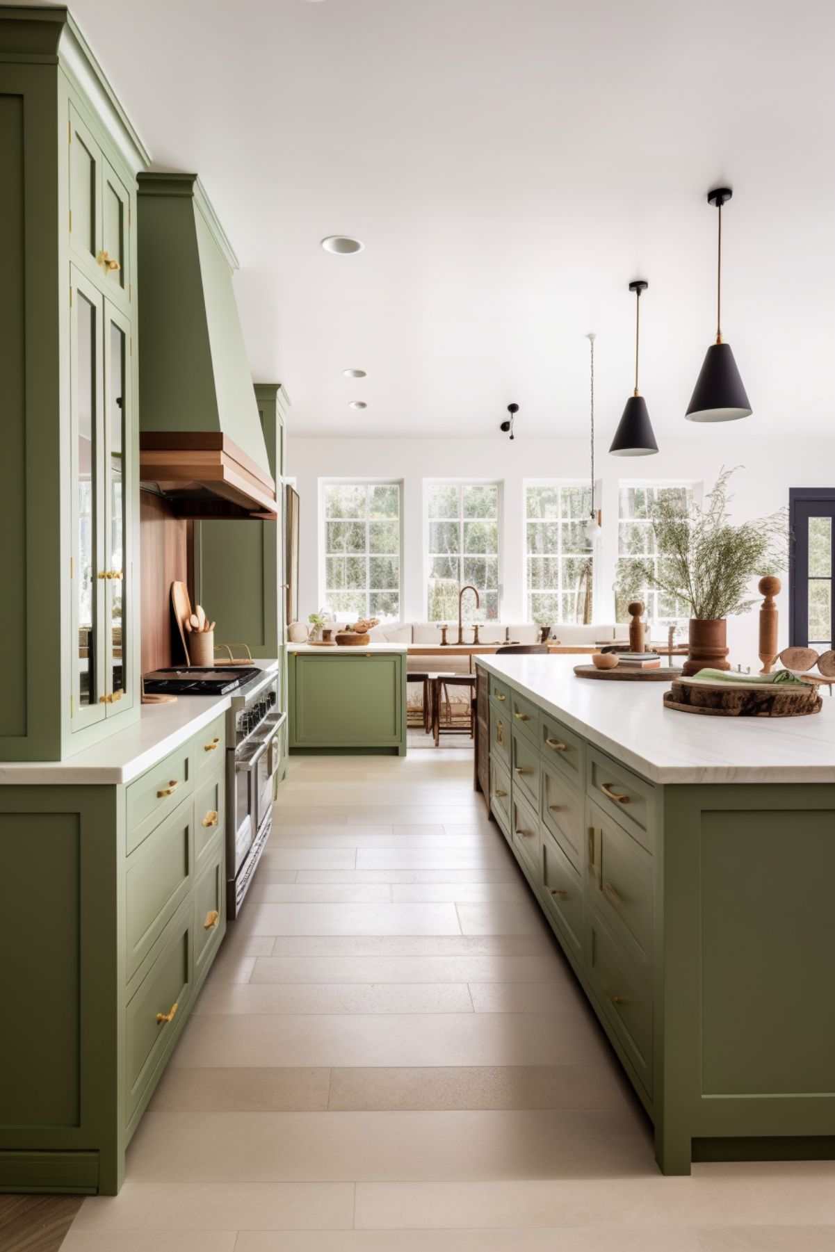 Avocado Green Kitchen