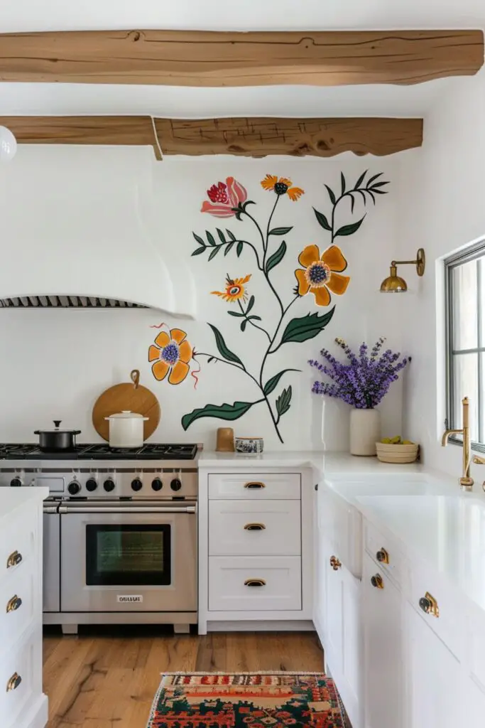Bold Floral Walls: Add Drama to Your Kitchen Decor - Kitchen Informant