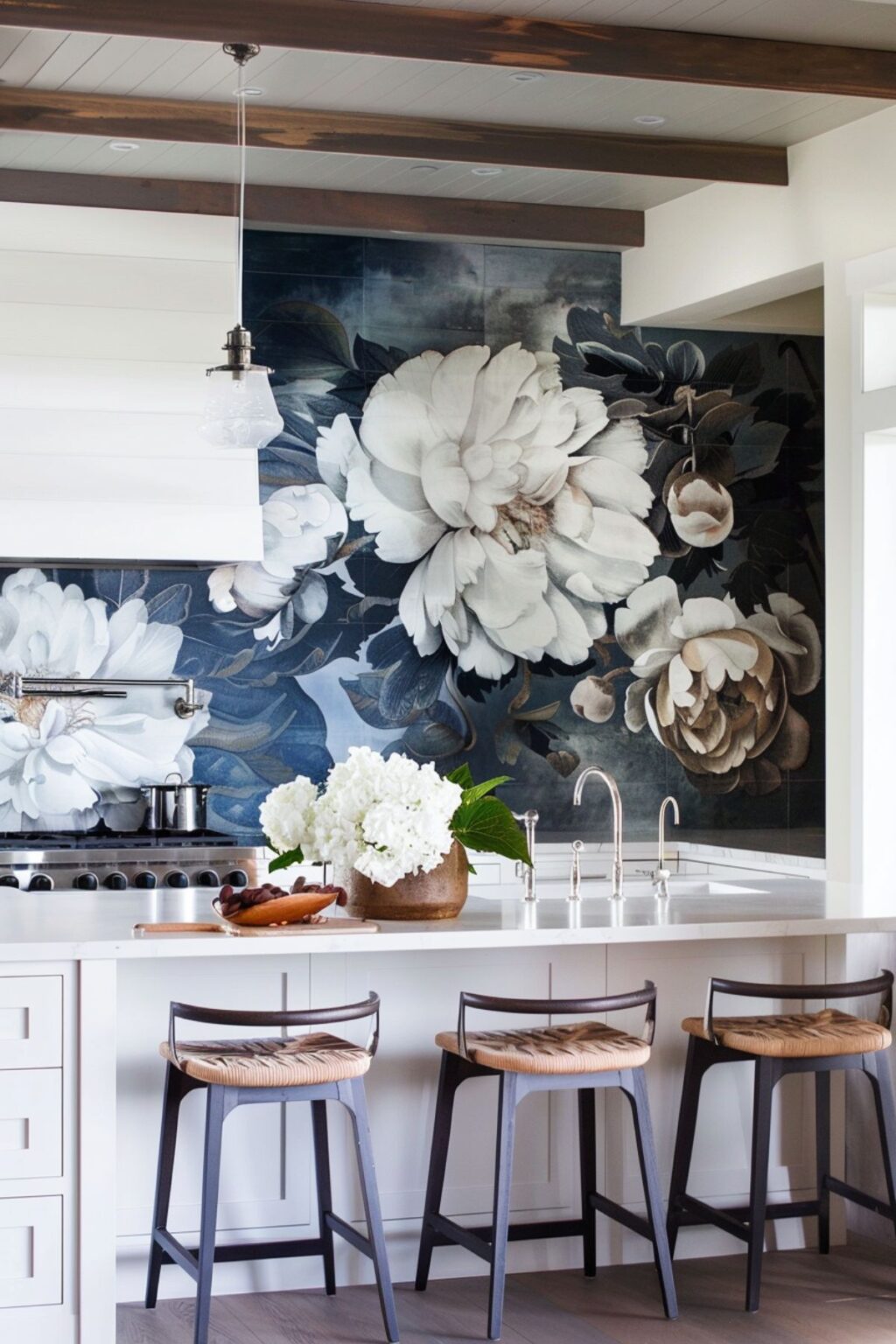 Bold Floral Walls: Add Drama to Your Kitchen Decor - Kitchen Informant