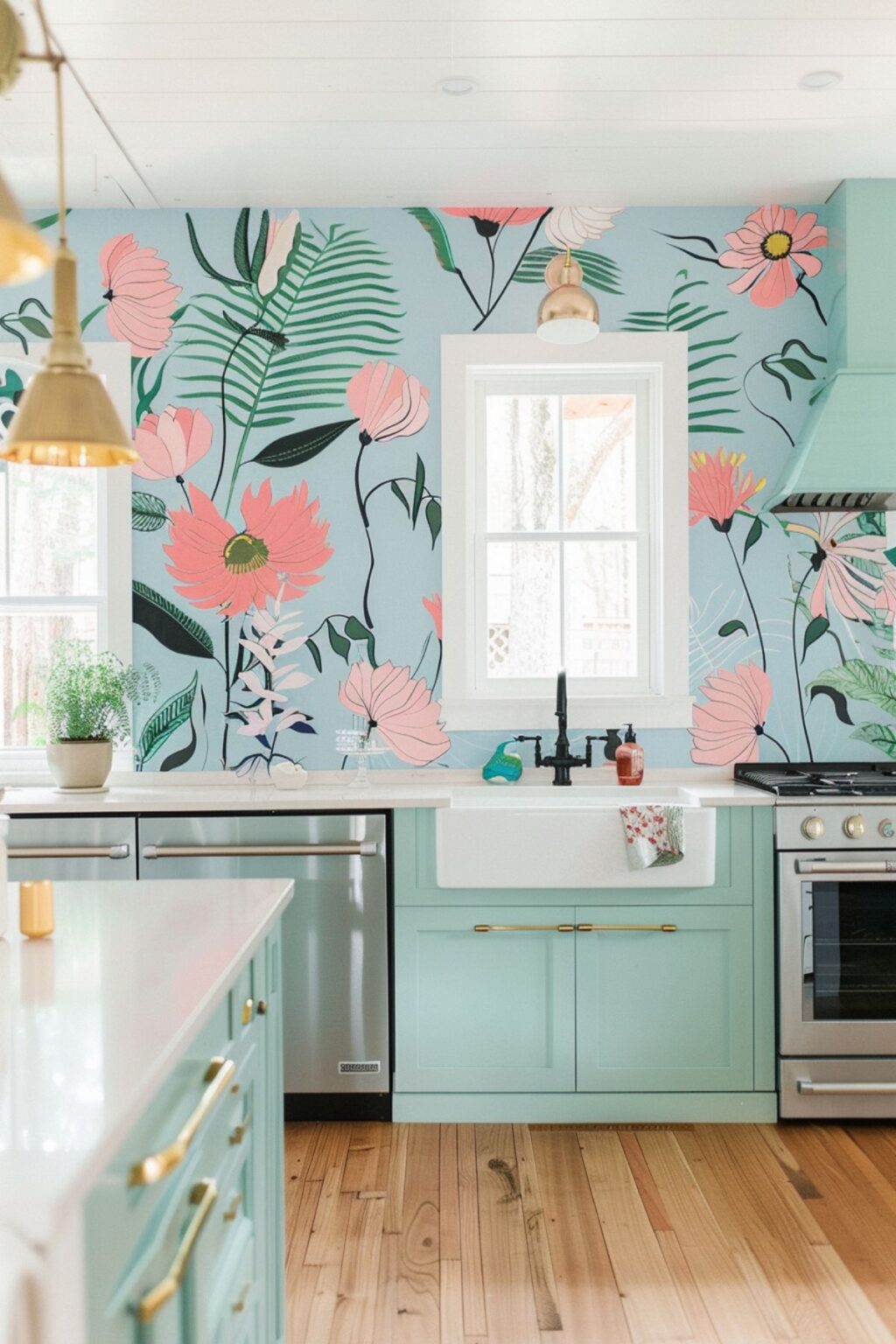 Bold Floral Walls: Add Drama to Your Kitchen Decor - Kitchen Informant