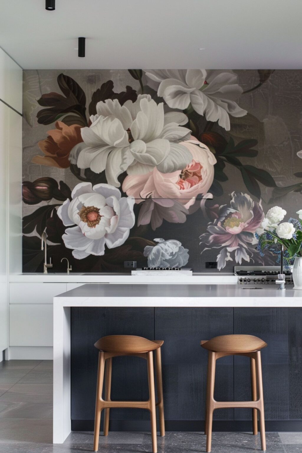 Bold Floral Walls: Add Drama to Your Kitchen Decor - Kitchen Informant