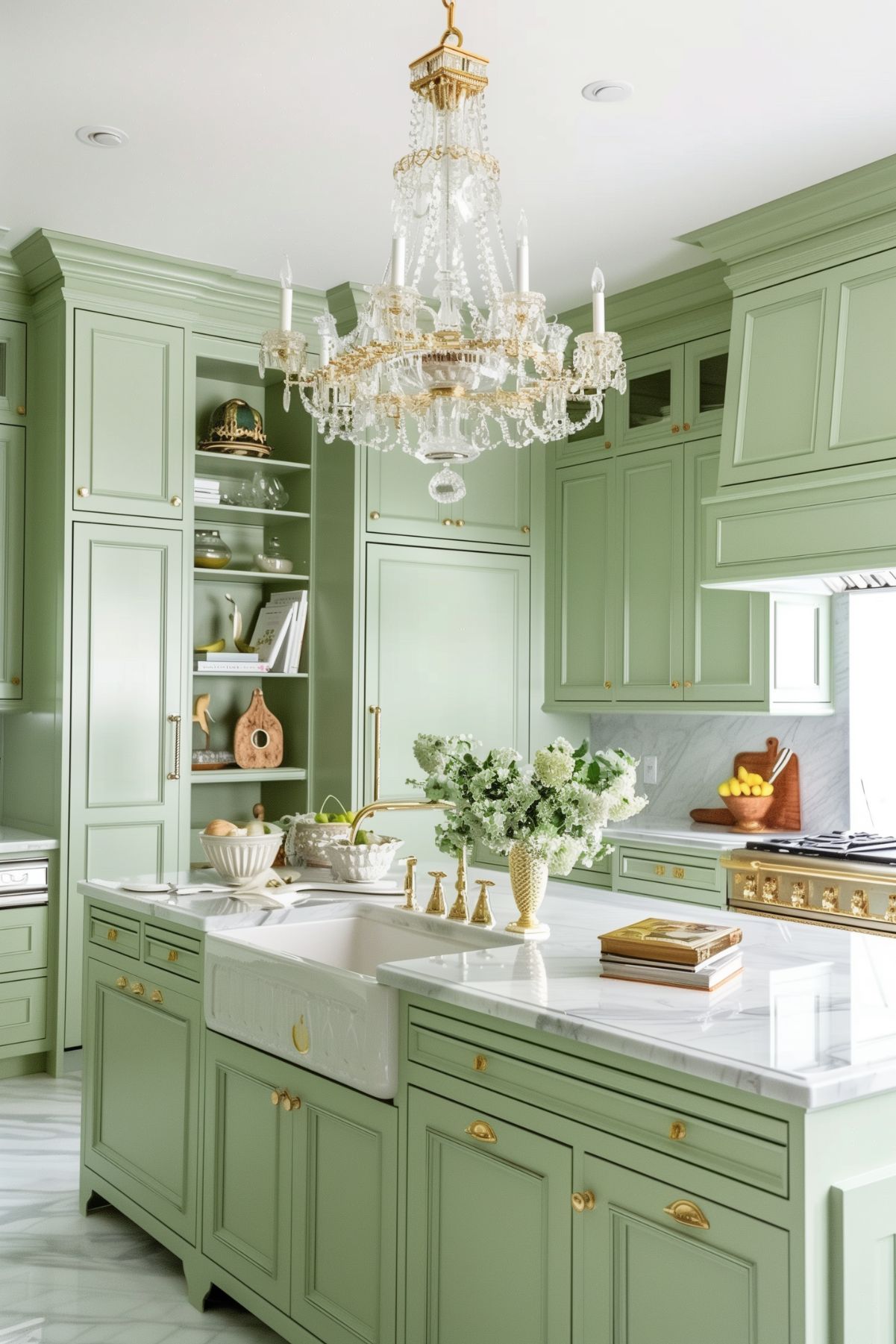 Pistachio Green Kitchens