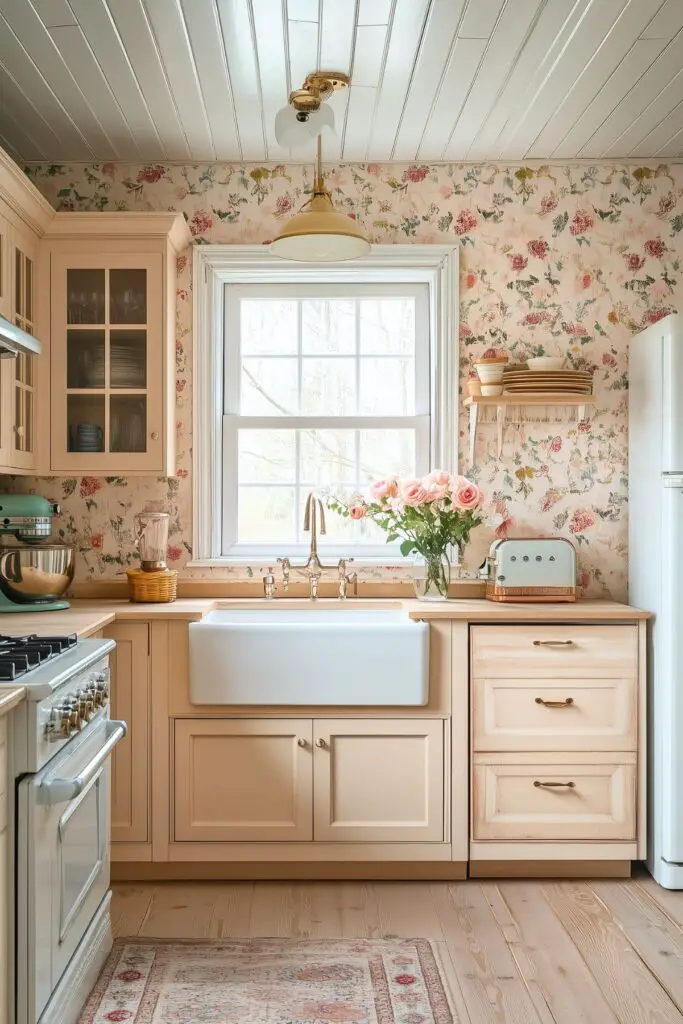 Paint vs. Wallpaper: Bold Choices to Transform Your Kitchen Walls ...