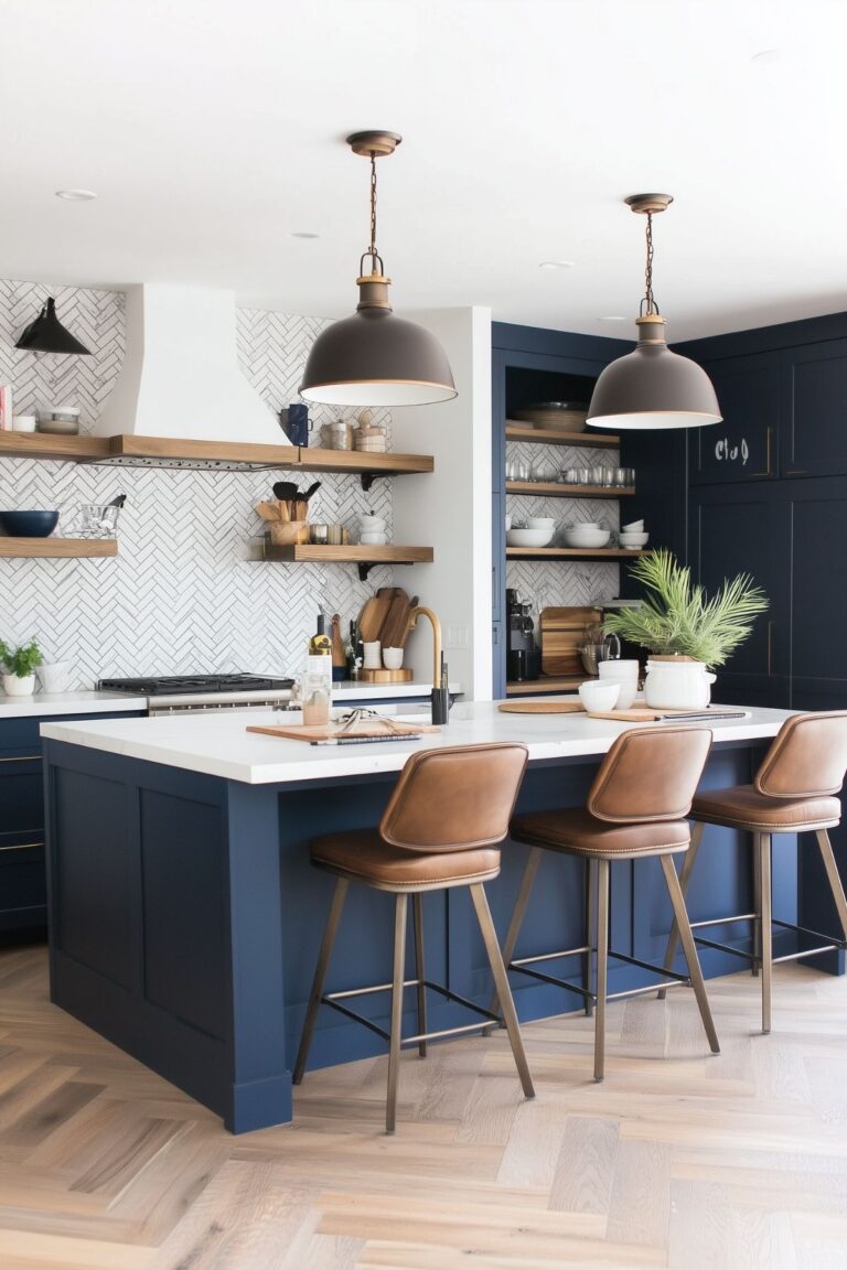 25 Navy Blue Kitchens You’ll Fall in Love With - Kitchen Informant