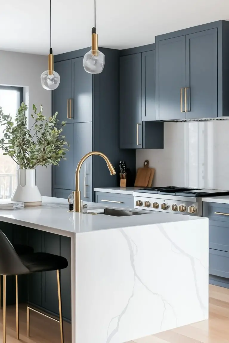 Blue Gray Kitchen Cabinets: A Stylish Choice for Modern Homes - Kitchen ...