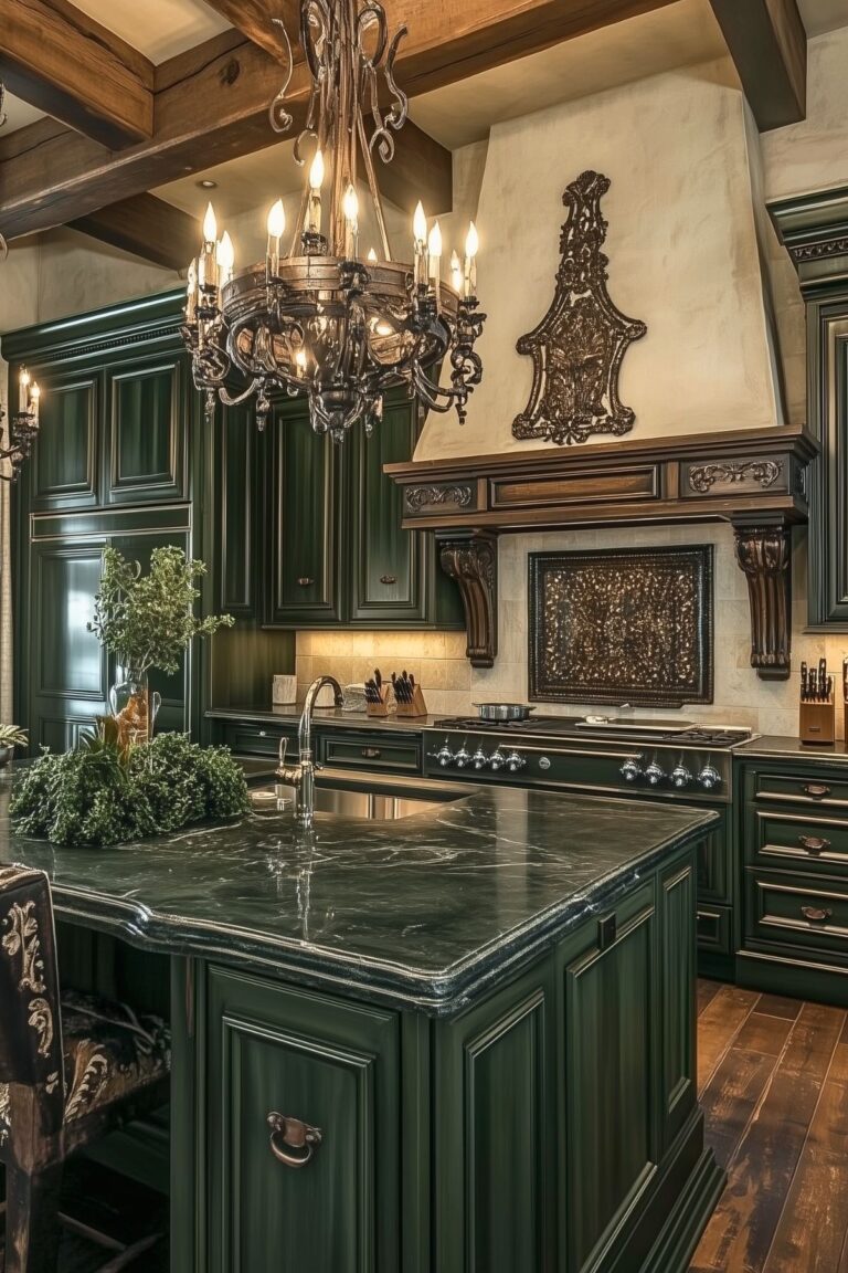 Dark Green Kitchen Cabinets: A Stylish Choice for Modern Homes ...