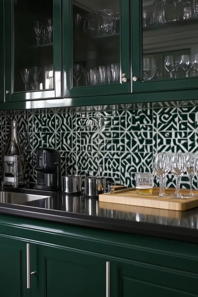 Dark Green Kitchens Embracing Nature for a Cozy Home Vibe Kitchen