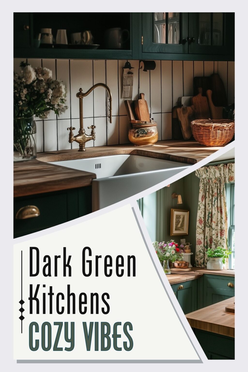 Dark Green Kitchens: Embracing Nature for a Cozy Home Vibe - Kitchen ...