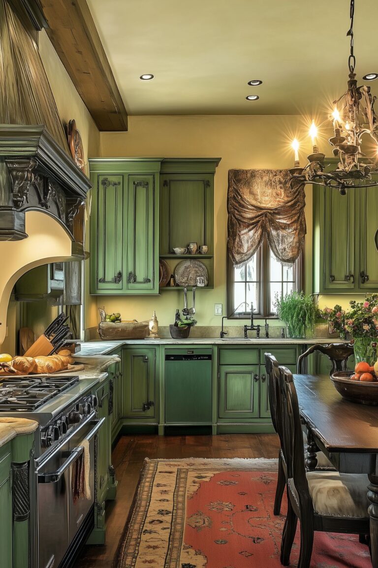 25 Moody Green Kitchens for a Cozy Aesthetic - Kitchen Informant