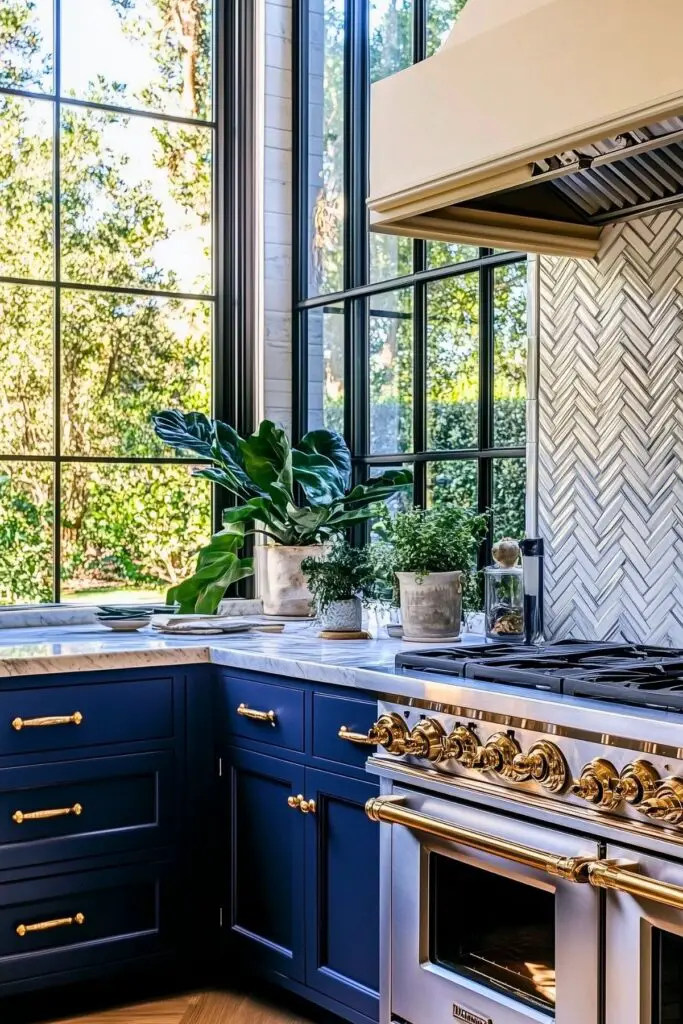 Navy Blue Kitchen Cabinets