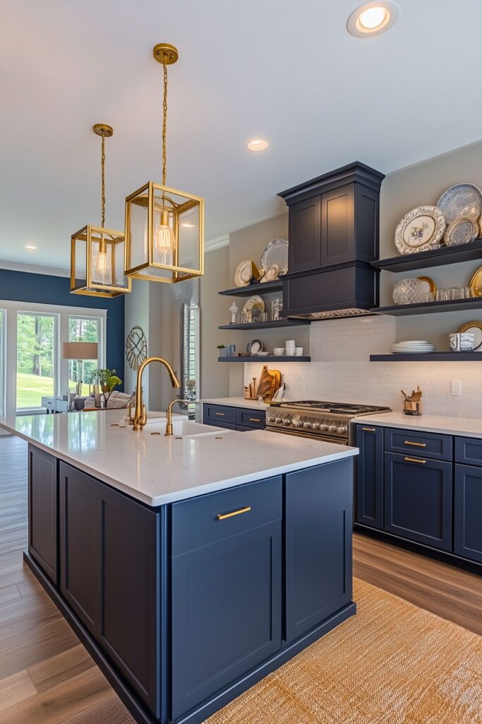 Navy Blue Kitchen Cabinets