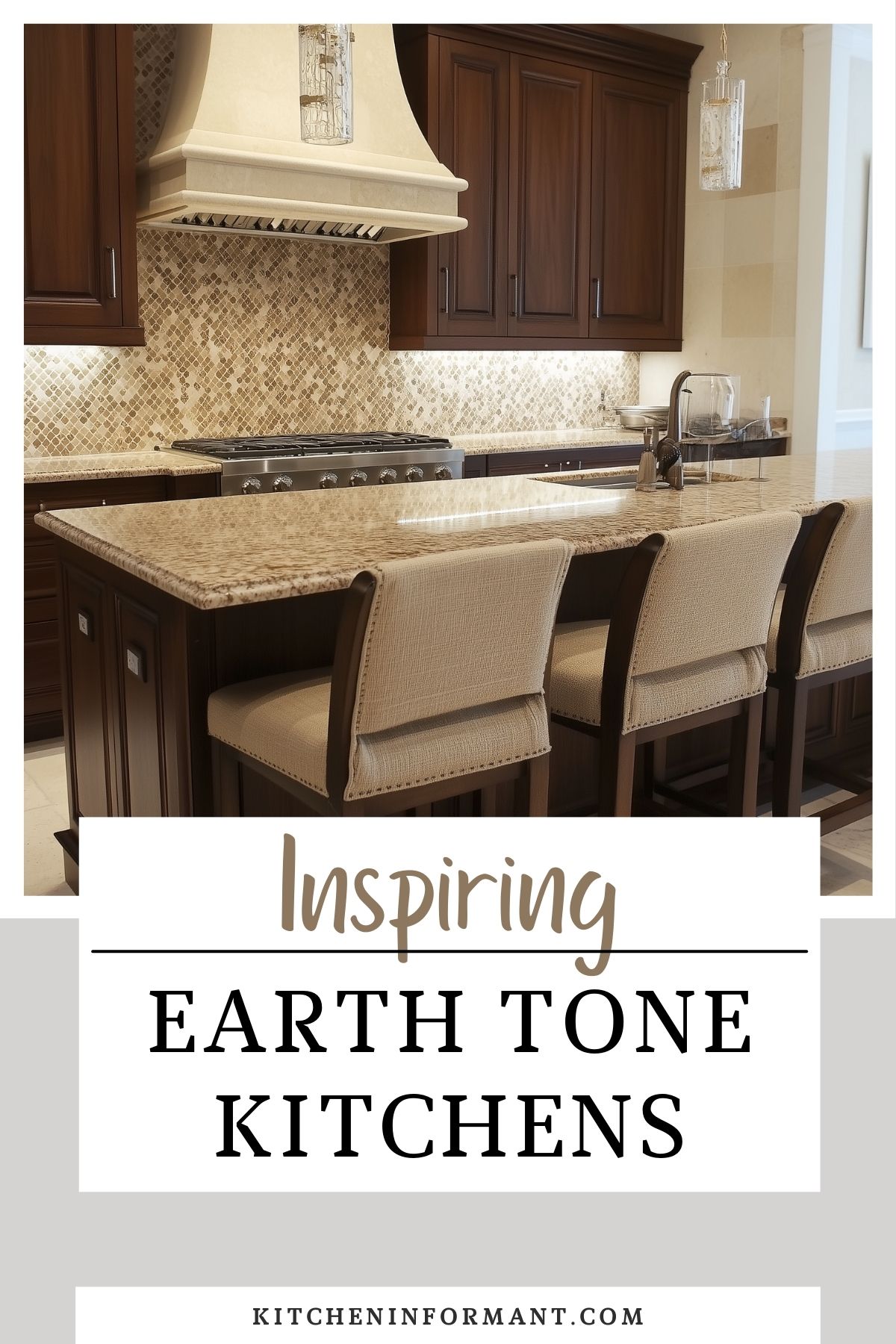 Earth Tone Kitchens: Warm and Cozy Kitchen Design Ideas graphic.