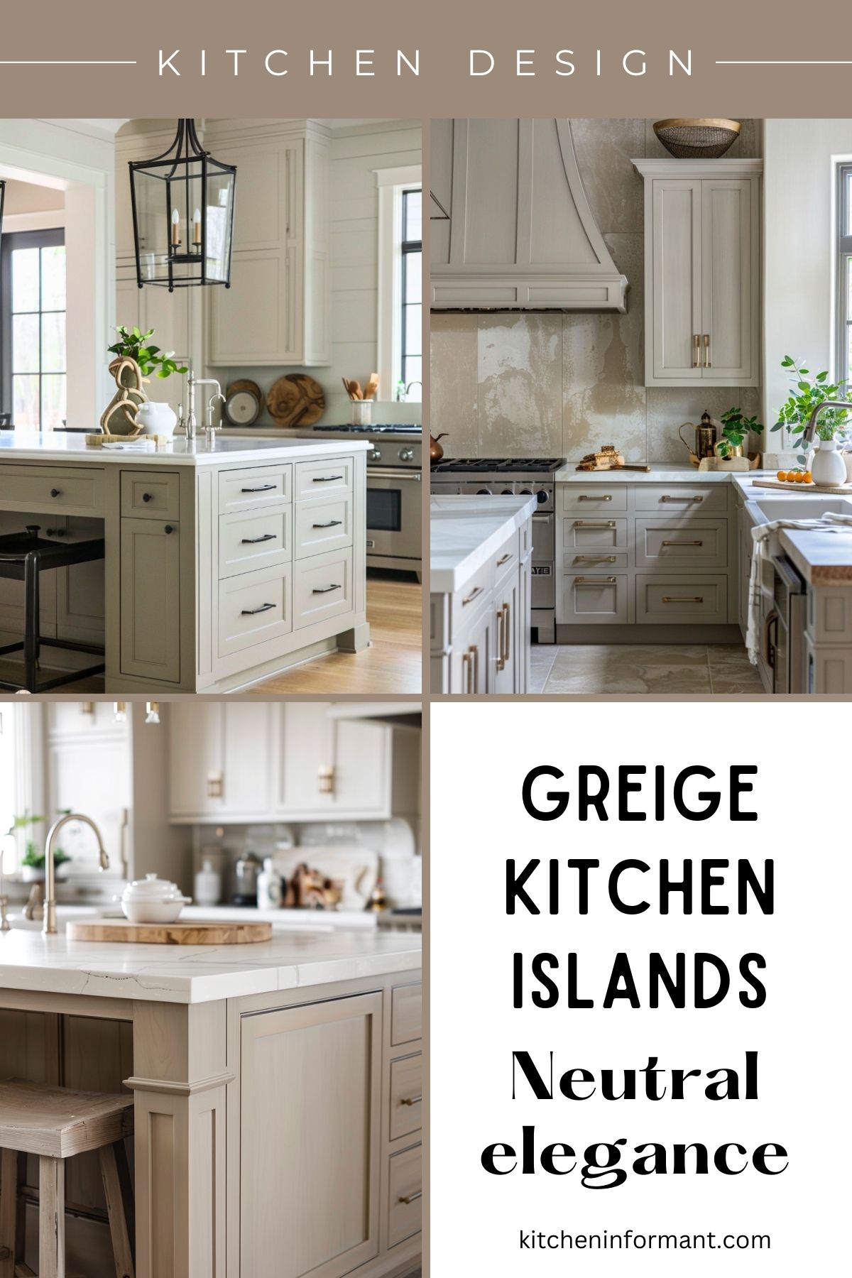 Greige Kitchen Islands: A Centerpiece for Your Cooking Space graphic.