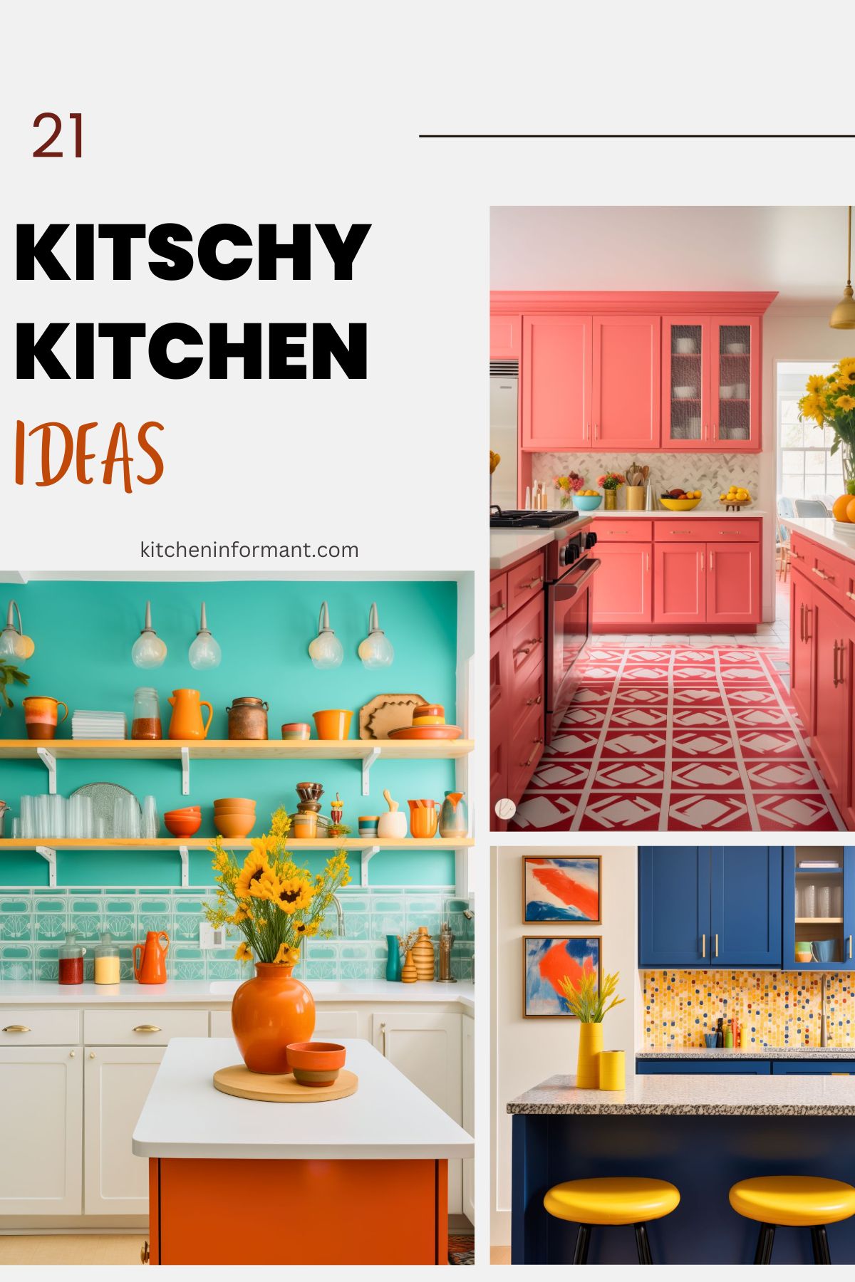 Kitschy Kitchen Inspo graphic.