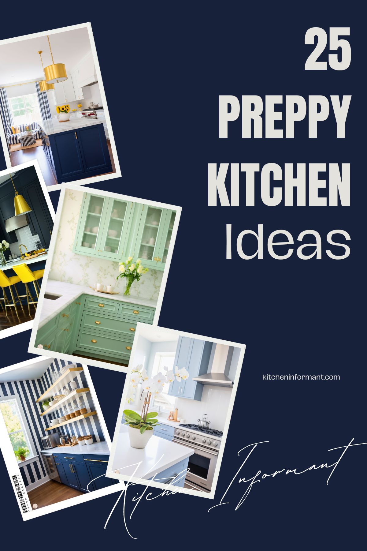 Preppy Kitchen Ideas for a Stylish Home graphic.