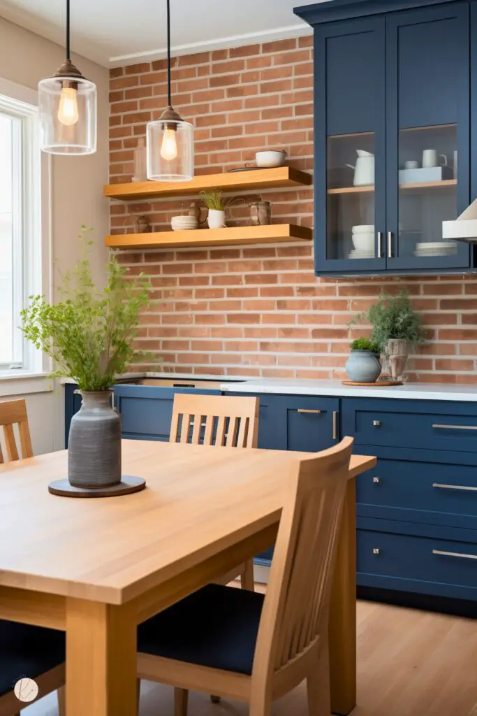 25 Rustic Navy Blue Kitchens Kitchen Informant