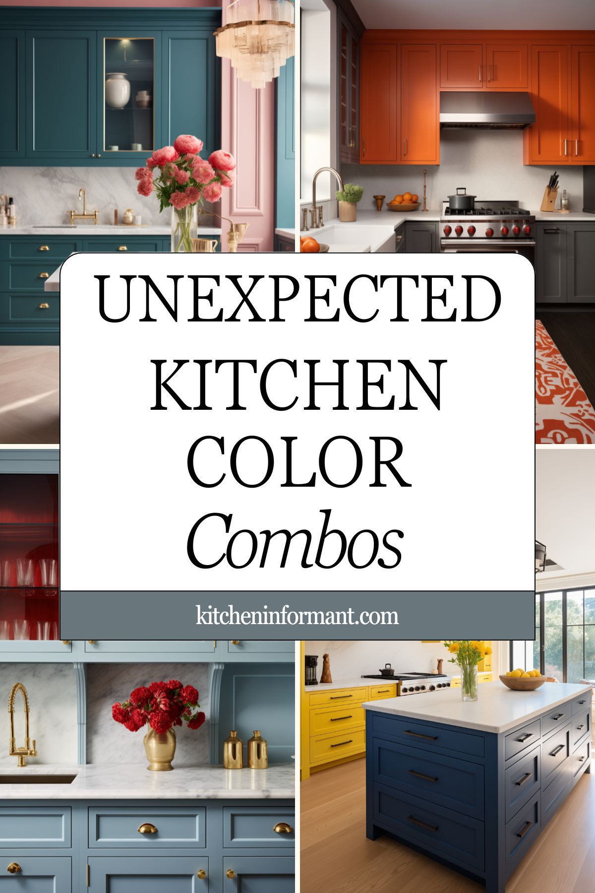 Unexpected Kitchen Color Combos That Actually Work graphic.