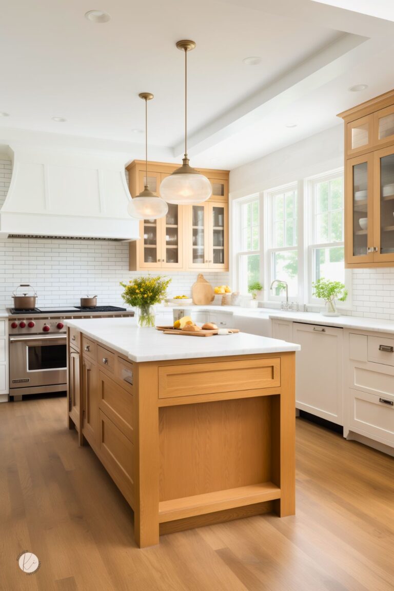 21 White Oak Kitchen Island Designs - Kitchen Informant