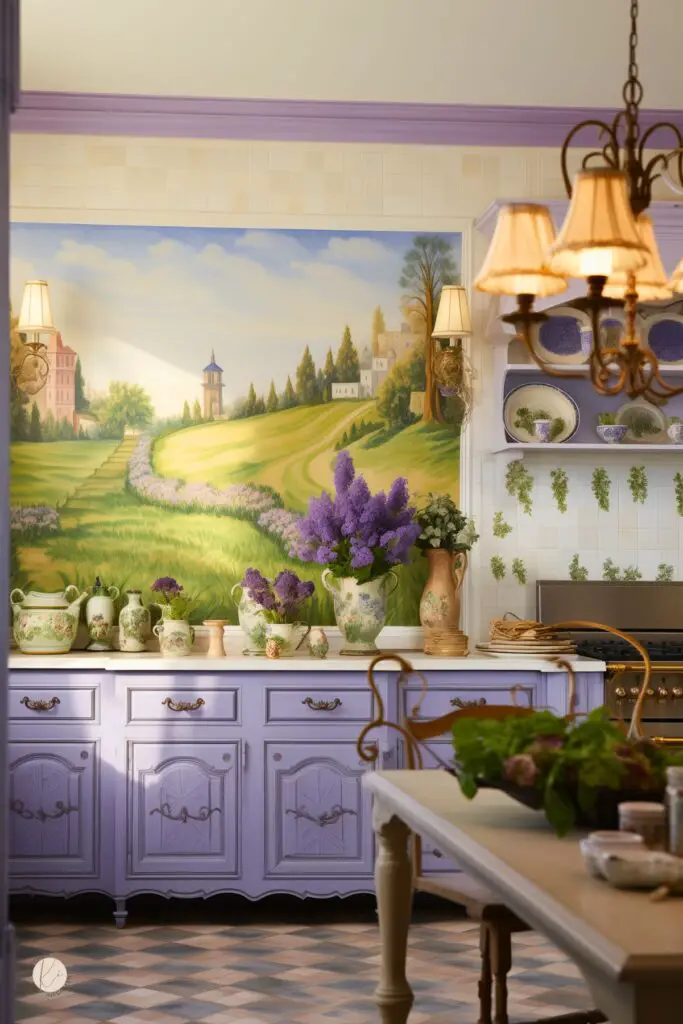 25 Colorful Wall Murals in the Kitchen - Kitchen Informant