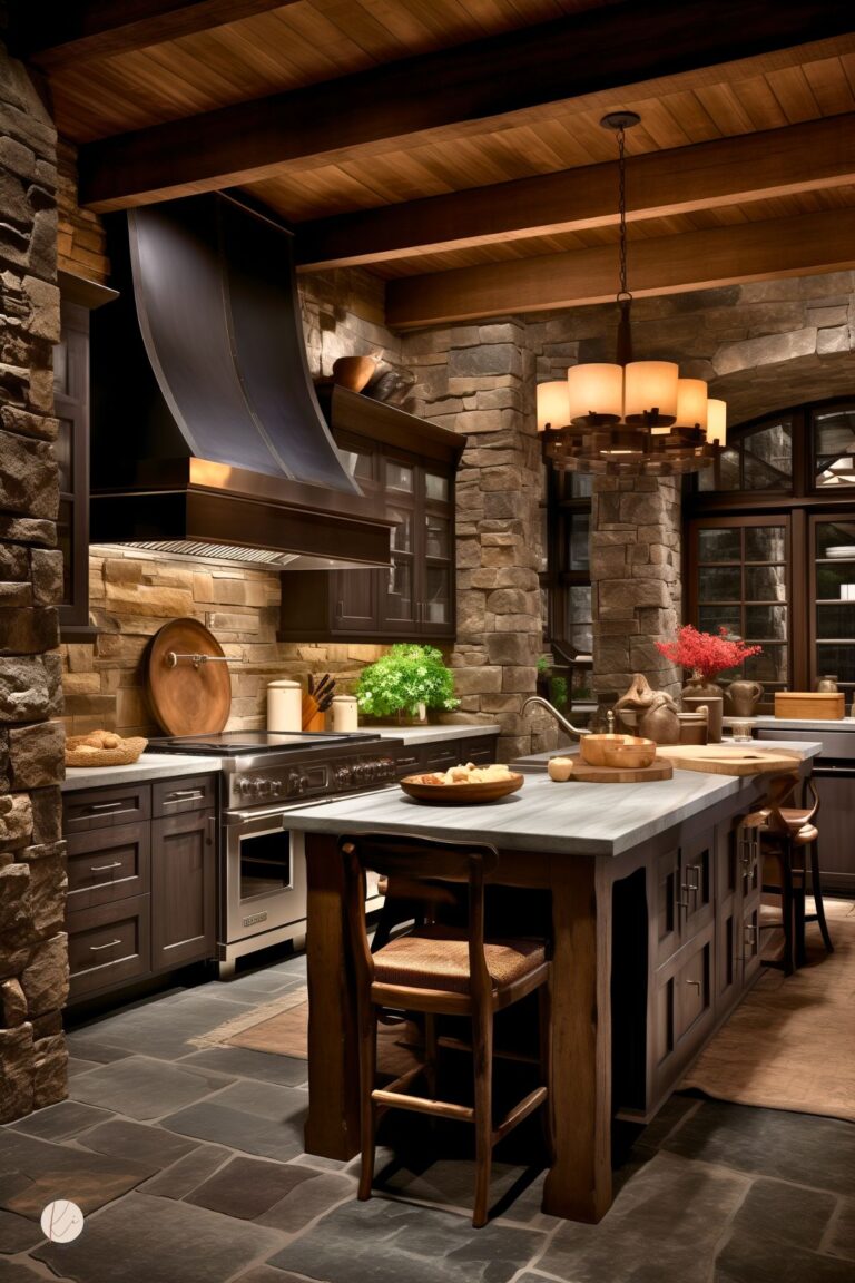 Bold Rustic Kitchens With Dark Wood - Kitchen Informant
