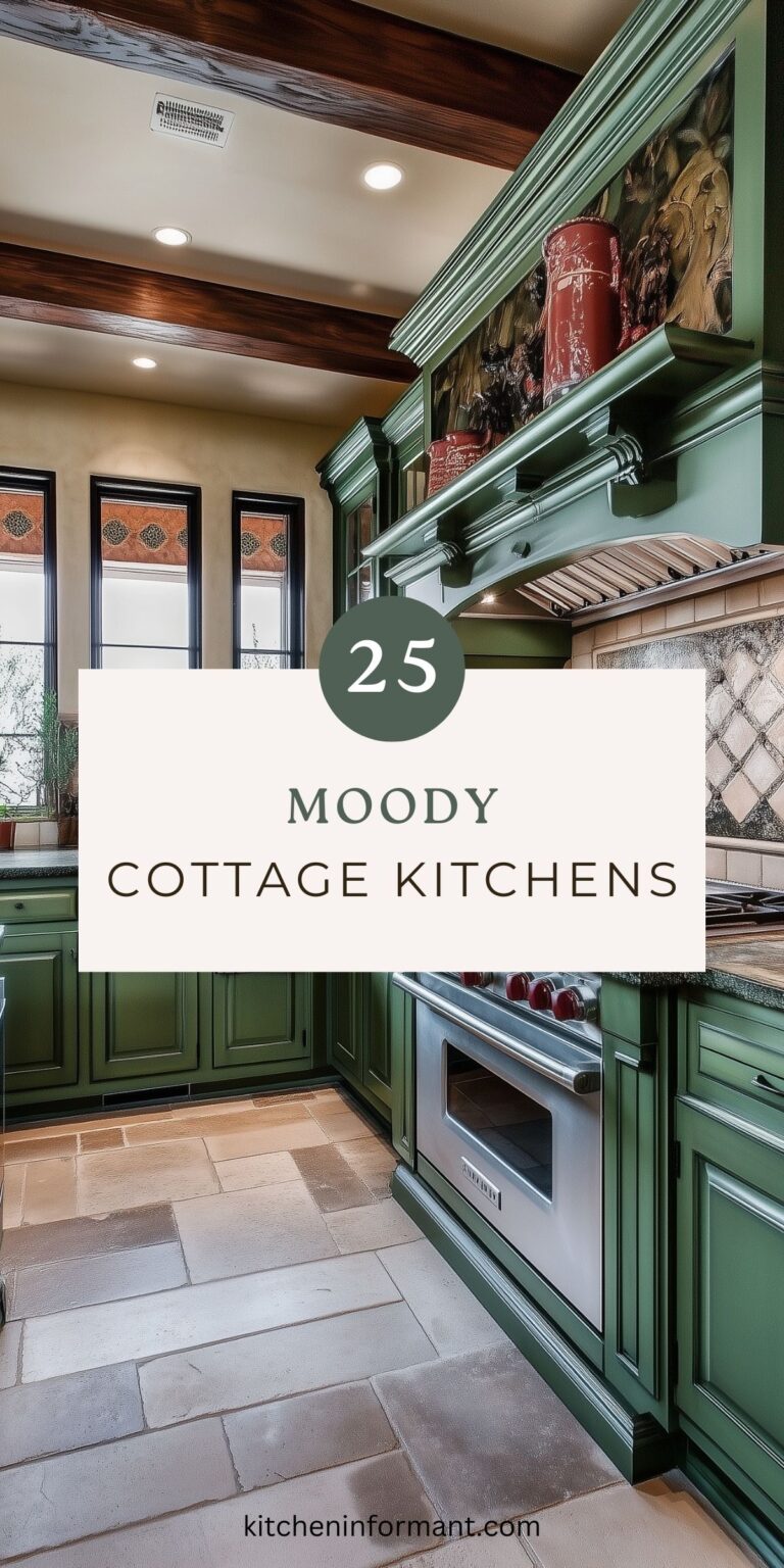 25 Moody Cottage Kitchens That Feel Cozy and Dramatic - Kitchen Informant