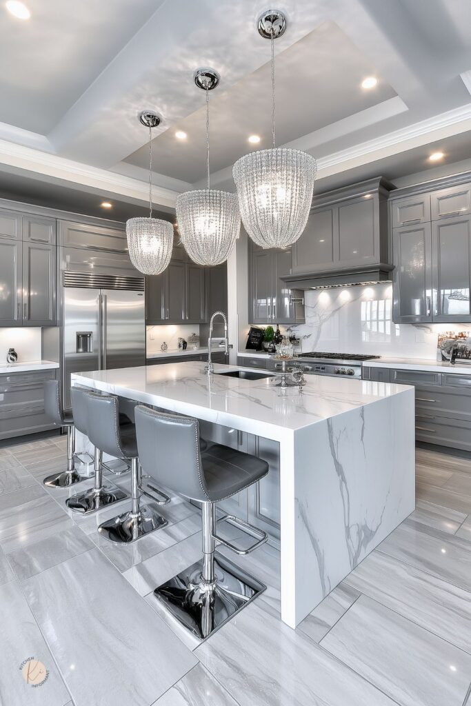 21 Grey and White Kitchens: Stylish Ideas for a Modern Home - Kitchen ...