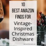Vintage-Inspired Christmas Dishware Graphic