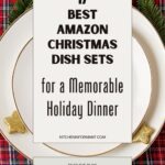 17 Christmas Dish Sets for a Memorable Holiday Dinner graphic.