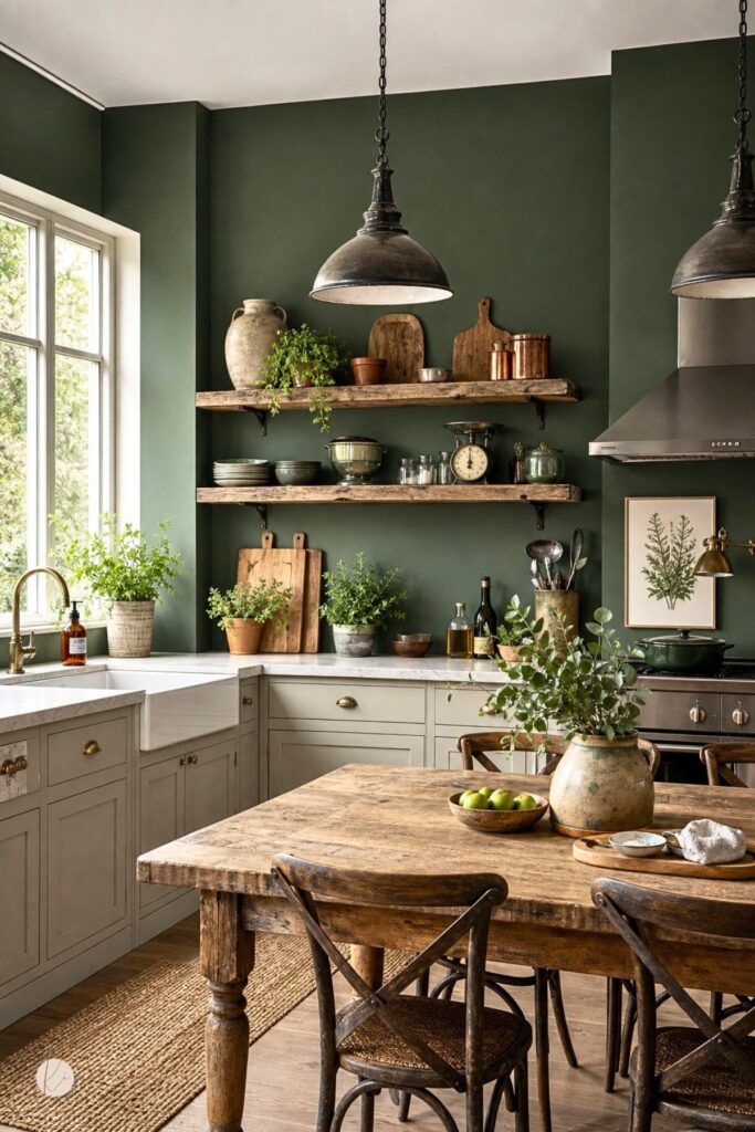 Green Rustic Kitchen Design Ideas for Timeless Charm - Kitchen Informant