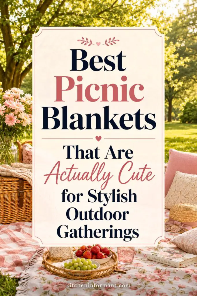 Best Picnic Blankets That Are Actually Cute for Stylish Outdoor Gatherings graphic.